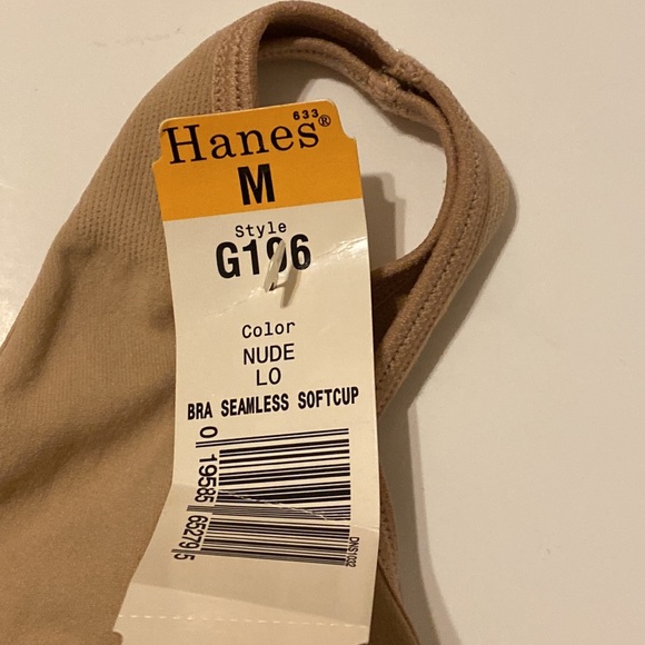 3/$30* NWT Medium Hanes Nude Seamless Softcup Bra Sleep SoftComfortable Bralette - Picture 2 of 8